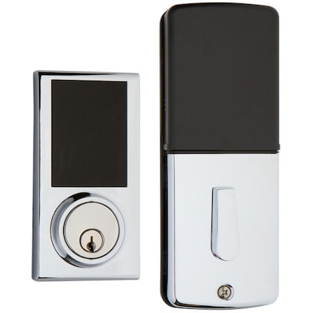 Delaney Hardware Bright Chrome Digital Touchscreen Single Cylinder Deadbolt 301676